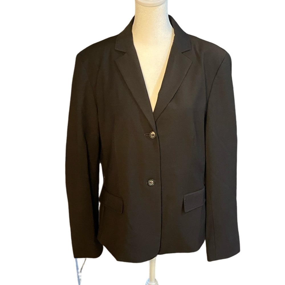 Calvin Klein Black Women's Blazer. Size 13. 2 Button.